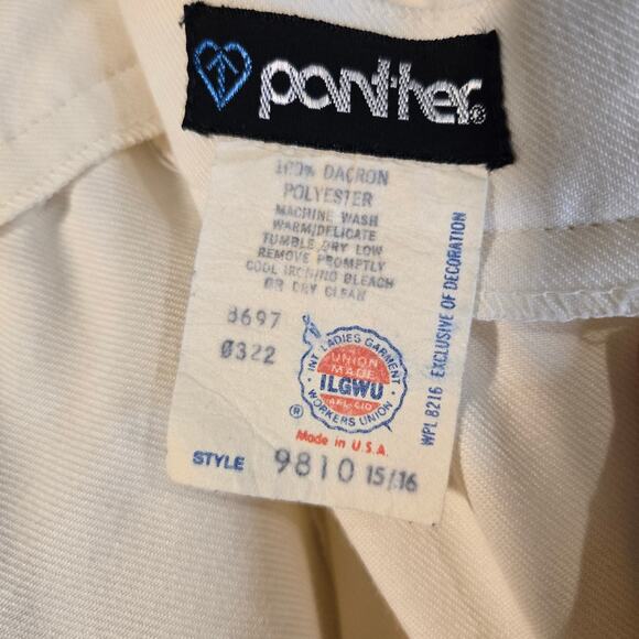 Panther Ivory A-Line Skirt, Size 15/16 – Classic Capsule Wardrobe Style [0108] - Picture 7 of 8